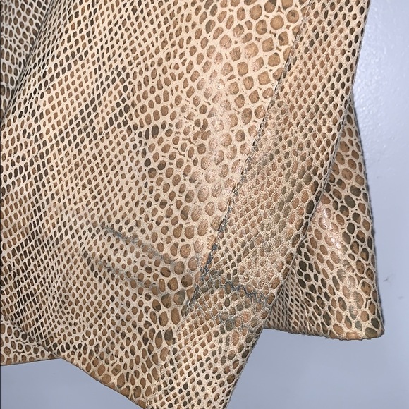 ALFANI embossed Leather jacket - Picture 6 of 8